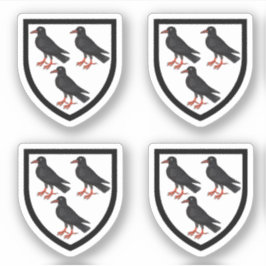 Toegewezen armen van St. Thomas Becket - 4Up White Sticker