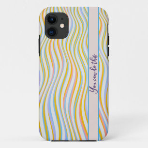 Toegewezen gestreepte IPhone-draagtas met kleurens Case-Mate iPhone Case