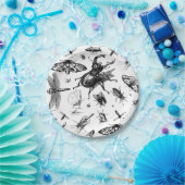 Toegewezen insecten papieren bordje (Feest)