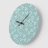 Toegewezen licht op het mediane Blauwgroen lederen Grote Klok (Hoek)