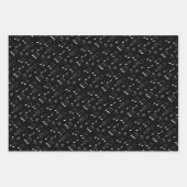 Toegewezen muziek en papierbladen voor overvulling inpakpapier vel (Voorkant 3)