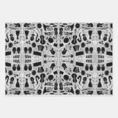 Toegewezen muziek en papierbladen voor overvulling inpakpapier vel (Voorkant)