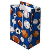 Toegewezen poorten Alle STAR aangepaste tekst Blau Medium Cadeauzakje (Achterkant Gekanteld)