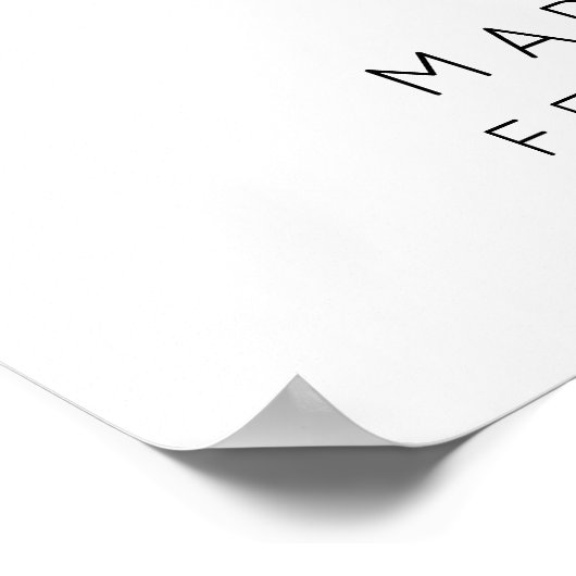 Toegewezen Stoelen Zijn Niet Onze Stijl Minimaal H Poster (Hoek)