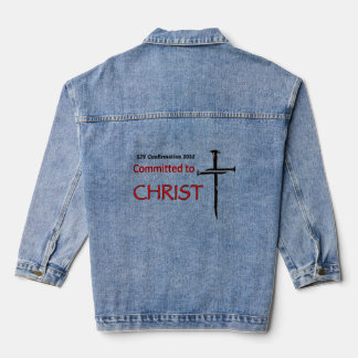 Toegewijd aan Christus SJV Bevestiging Retraite Denim Jacket