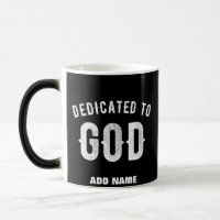 TOEGEWIJD AAN GOD AANPASBARE KOELE WITTE TEKST