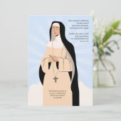 Toegewijd aan God Afleggen van de sluier Kaart (Staand voorkant)