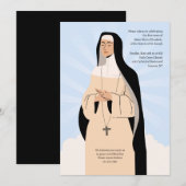 Toegewijd aan God Afleggen van de sluier Kaart (Voorkant / Achterkant)