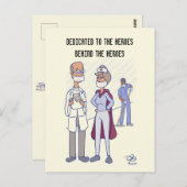 Toegewijd aan het Heros Briefkaart (Voorkant / Achterkant)