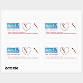 TOEGEWIJD AAN RECHTHOEKIGE STICKER (Vel)