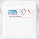 TOEGEWIJD AAN RECHTHOEKIGE STICKER (Tas)