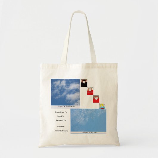 Toegewijd aan toegewijd tote bag (Voorkant)