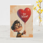 Toegewijd Hart Valentijnkaart Kaart (Gele Bloem)