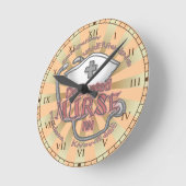 Toegewijd verpleegkundige axioma ronde klok (Hoek)