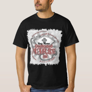 Toegewijd verpleegkundige axioma t-shirt