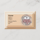 Toegewijd verpleegkundige axioma visitekaartje (Voorkant)