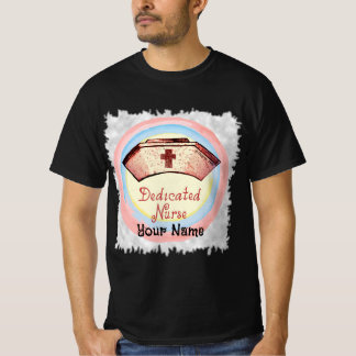 Toegewijd verpleegkundige pet t-shirt