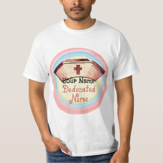 Toegewijd verpleegkundige pet t-shirt
