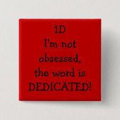 toegewijd vierkante button 5,1 cm (Voorkant)