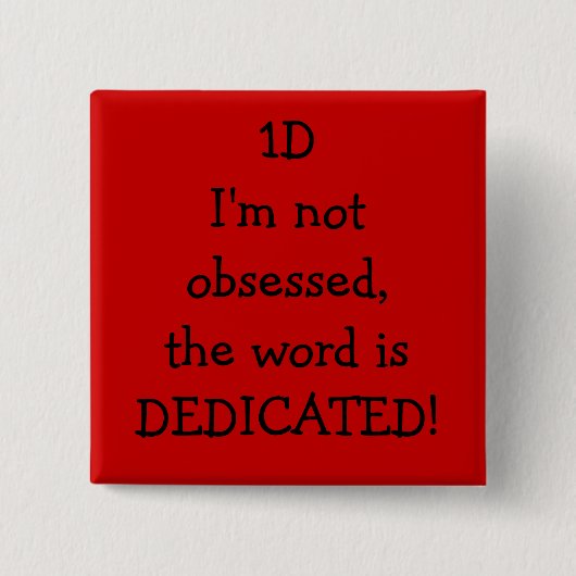 toegewijd vierkante button 5,1 cm (Voorkant)