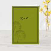 Toegewijde Aanbidde Vaderdag Kaart (Gele Bloem)