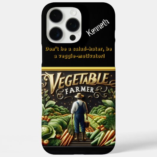 Toegewijde Boer Tending Lush Fields Case-Mate iPhone Case (Achterkant)
