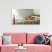Toegewijde Companion Sheltie Canvas Afdruk (Insitu (Woonkamer))