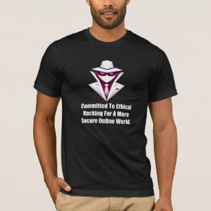 Toegewijde Ethical Hacking Veilige Online Wereld T-shirt
