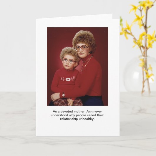 Toegewijde Moeder Wenskaart Kaart (Gele Bloem)