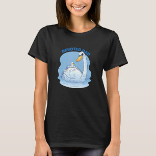Toegewijde Pap Swan Kind Kind Zoon Dochter Familie T-shirt
