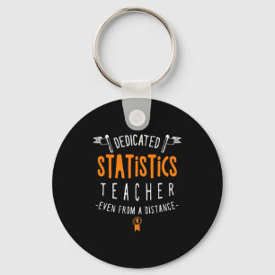 Toegewijde Statistiekleraar Virtueel Leren Prof Sleutelhanger