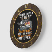 Toegewijde Trucker's "No 9-to-5" Grote Klok (Hoek)