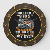 Toegewijde Trucker's "No 9-to-5" Grote Klok (Voorkant)
