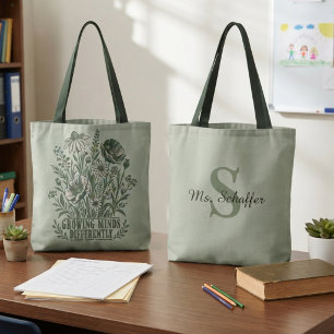 Toegewijde Wijze Botanische Groeiende Geesten Tote Bag