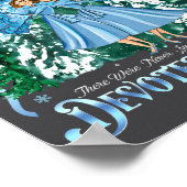 Toegewijde Zusters Prettig Kerstfeest Witte Kerst Poster (Hoek)