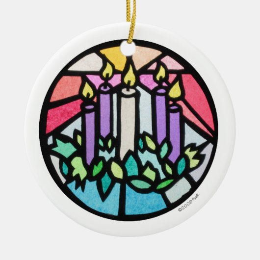 toejuichen keramisch ornament (Voorkant)