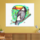 Toekan Canvas Afdruk (Insitu (Woonkamer))