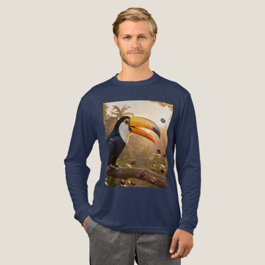 TOEKAN - KOFFIEKONINGIN Tri-Blend SHIRT (Voorkant)