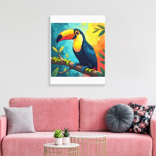 Toekans Canvas Afdruk (Insitu (Woonkamer))