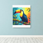 Toekans Canvas Afdruk (Insitu (Houten vloer))