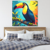 Toekans Canvas Afdruk (Insitu (Slaapkamer))