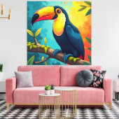 Toekans Canvas Afdruk (Insitu (Woonkamer))