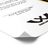 Toekenning van een certificaat van uitmuntende wer poster (Hoek)