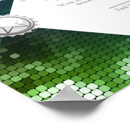 Toekenning van het bewijs van waardering van het p poster (Hoek)