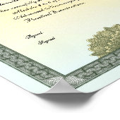 Toekenningscertificaat Poster (Hoek)