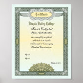 Toekenningscertificaat Poster (Voorkant)