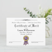 TOEKENNINGSCERTIFICAAT VOOR KUNSTSHOWS (Staand voorkant)