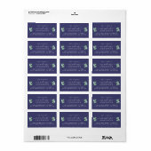 Toekomst de heer Mrs. Script Green Foliage Wedding Etiket (Full Sheet)