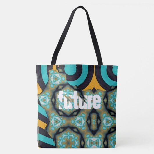 Toekomst - Fractal en geometrische patronen in tur Tote Bag (Voorkant)