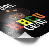 Toekomst HBCU Afstudeerder Meisje Afstuderen Zwart Foto Afdruk (Hoek)